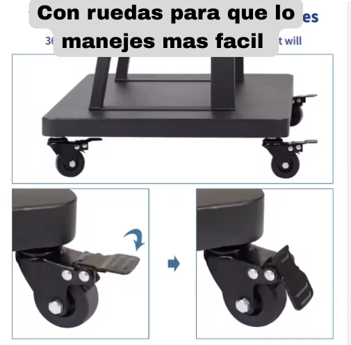 soporte de tv con ruedas